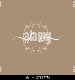 FG handwriting logo of initial signature, wedding and fashion concept design Stock Vector