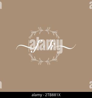 FK handwriting logo of initial signature, wedding and fashion concept design Stock Vector