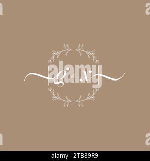 GX handwriting logo of initial signature, wedding and fashion concept design Stock Vector