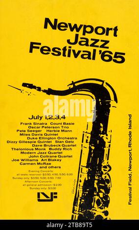 Newport jazz festival poster hi-res stock photography and