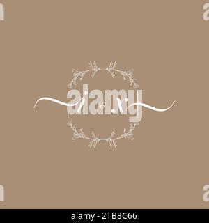 IX handwriting logo of initial signature, wedding and fashion concept design Stock Vector