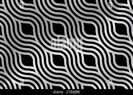 seamless Silver zebra texture background Stock Vector