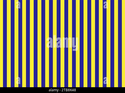 blue and yellow Vertical striped canvas background . Full frame horizontal view suitable for background purposes. Stock Vector