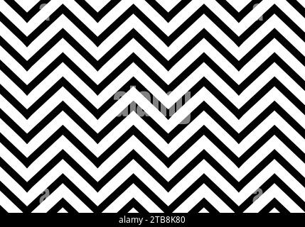 seamless black and white chevron pattern Stock Vector