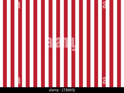 abstract red and white vertical striped background Stock Vector