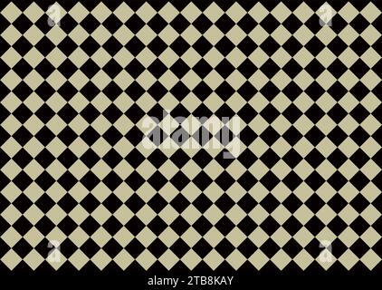 Black and beige seamless geometric pattern background Stock Vector
