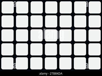 black and white cube background Stock Vector