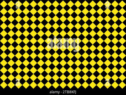 Black and Yellow seamless geometric pattern background Stock Vector