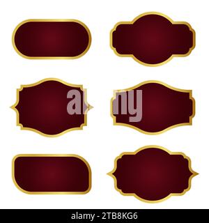 Vector set of realistic isolated retro rectangle neon billboards  . Concept of cinema and broadway. Stock Vector