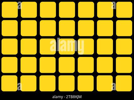 abstract background made of yellow cubes Stock Vector