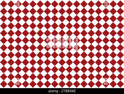 Red and white seamless geometric pattern background Stock Vector