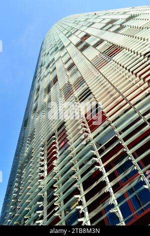 Spain, Barcelona: the Agbar Tower designed by French architect Jean Nouvel (press release only) Stock Photo