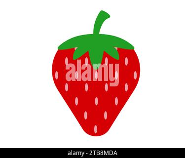 strawberry isolated on white background vector illustration Stock Vector