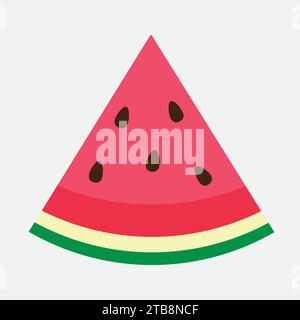 slice of watermelon vector illustration Stock Vector