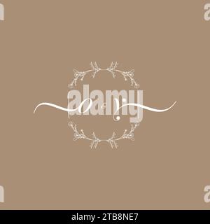 OY handwriting logo of initial signature, wedding and fashion concept design Stock Vector