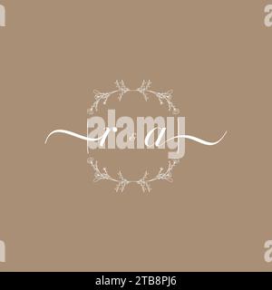 RA handwriting logo of initial signature, wedding and fashion concept design Stock Vector