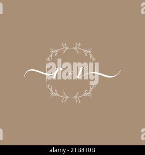 RT handwriting logo of initial signature, wedding and fashion concept design Stock Vector