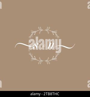SN handwriting logo of initial signature, wedding and fashion concept design Stock Vector