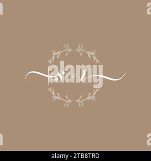 ST handwriting logo of initial signature, wedding and fashion concept design Stock Vector