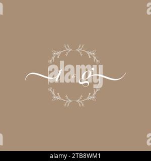 TG handwriting logo of initial signature, wedding and fashion concept design Stock Vector