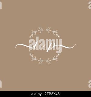 TP handwriting logo of initial signature, wedding and fashion concept design Stock Vector
