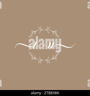 TU handwriting logo of initial signature, wedding and fashion concept design Stock Vector