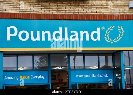 Pound land in Huntington High Street Stock Photo