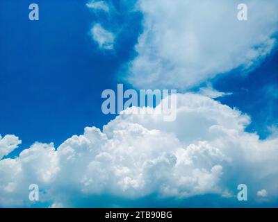 Beautiful blue sky with white clouds Stock Photo