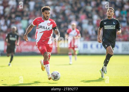 Professional footballer and soccer player Jamie Reid during a game ...