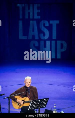 British artist Sting annonces on a press event a new musical at OEstre Gasvaerk Theater in Copenhagen, Denmark. Tuesday December 5, 2023. The musical 'The last ship' is about longing, love and pride in one's roots. It will premiere in Scandina at OEstre Gasvaerk Theater on March 7, 2025. Stock Photo