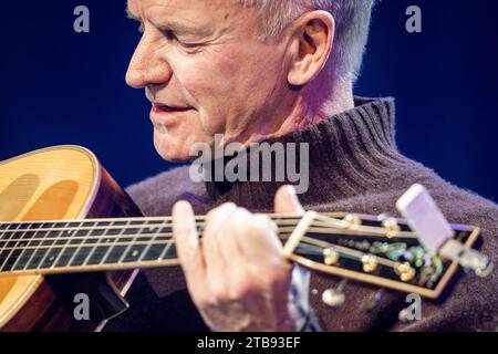 British artist Sting annonces on a press event a new musical at OEstre Gasvaerk Theater in Copenhagen, Denmark. Tuesday December 5, 2023. The musical 'The last ship' is about longing, love and pride in one's roots. It will premiere in Scandina at OEstre Gasvaerk Theater on March 7, 2025. Stock Photo