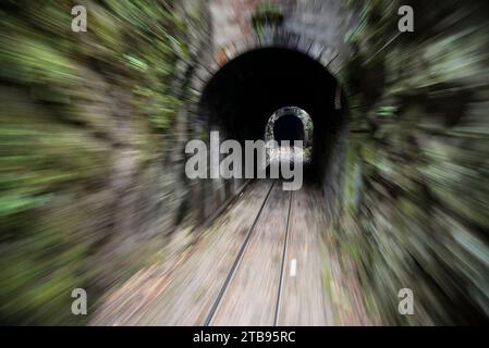 On the train to Machu Picchu; Peru Stock Photo