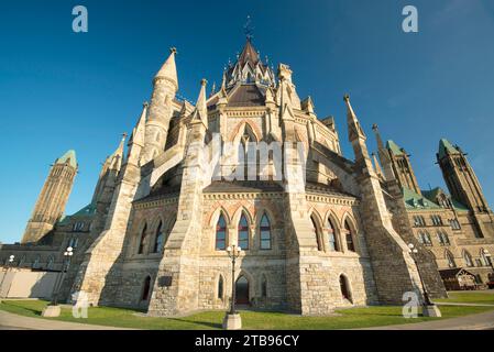 Library of Parliament on Parliament Hill; Ottawa, Ontario, Canada Stock Photo