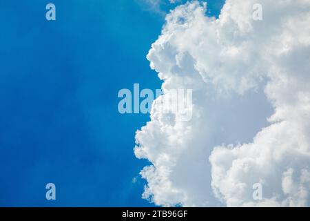 Beautiful blue sky with white clouds Stock Photo