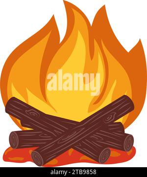Cartoon fire flames, bonfire and burning firewall, vector icons. Wildfire  red hot flames of campfire or furnace hearth burning and torch light blaze  Stock Vector Image & Art - Alamy