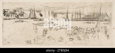 The Penny Boat (Penny Passengers, Limehouse) 1917 by James McNeill Whistler Stock Photo