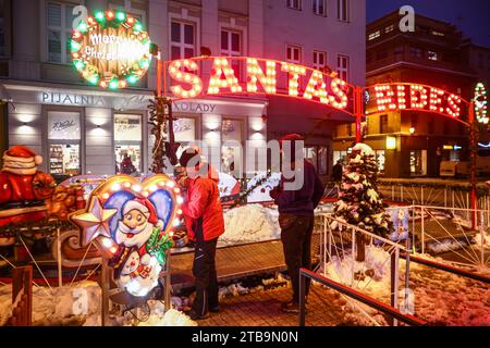 Gliwice, Poland. 5th Dec, 2023. Christmas decorations are seen during Christmas market at the main square in Gliwice, Poland on December 5, 2023. (Credit Image: © Beata Zawrzel/ZUMA Press Wire) EDITORIAL USAGE ONLY! Not for Commercial USAGE! Credit: ZUMA Press, Inc./Alamy Live News Stock Photo