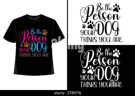 Dogs are beautiful. Hand-drawn typography poster. T-shirt print design. Inspirational vector typography. Stock Vector