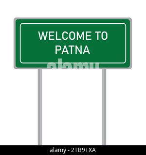 Welcome to Patna name sign board vector illustration Stock Vector
