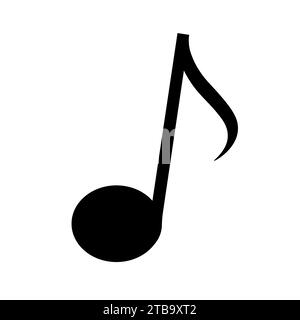 Quaver music note icon vector illustration Stock Vector