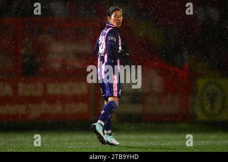 Female footballer Lucy Monkman (14 Dulwich Hamlet) Stock Photo