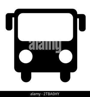 bus icon on a white background Stock Vector