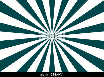 green and white sun burst background with colourful stripes and rays vector Stock Vector