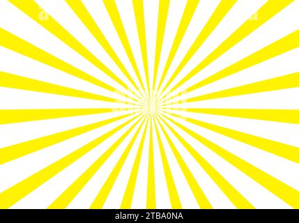 yellow and white sun burst background with colourful stripes and rays vector Stock Vector