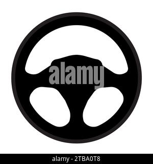 car steering vector illustration isolated on the white Stock Vector