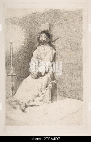 The garroted man (El agarrotado) 1950 by Goya (Francisco de Goya y Lucientes) Stock Photo