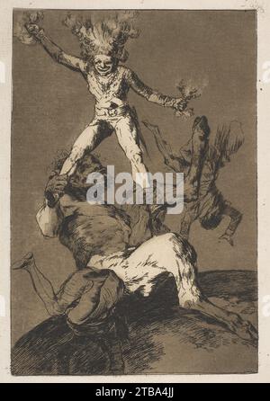 Plate 56 from 'Los Caprichos': To rise and to fall (Subir y bajar) 1958 by Goya (Francisco de Goya y Lucientes) Stock Photo