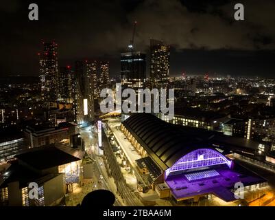 Manchester Central at Night 1 Stock Photo