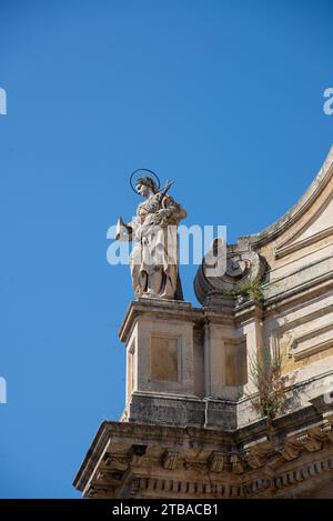 Basilica of Collegiataat Catania, Sicily, Italy Stock Photo