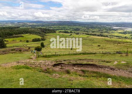 Trail to Knocknarea mountain, Grange North, Knockaree, Sligo, Ireland Stock Photo